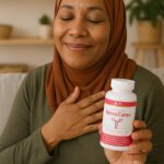 Women holding Menocare+ 5