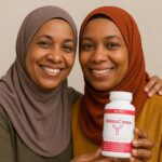Women holding Menocare+ 6